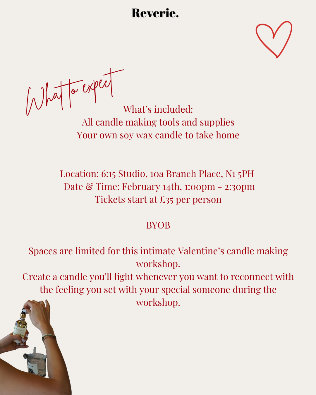 Valentine's Day Candle Making Workshop